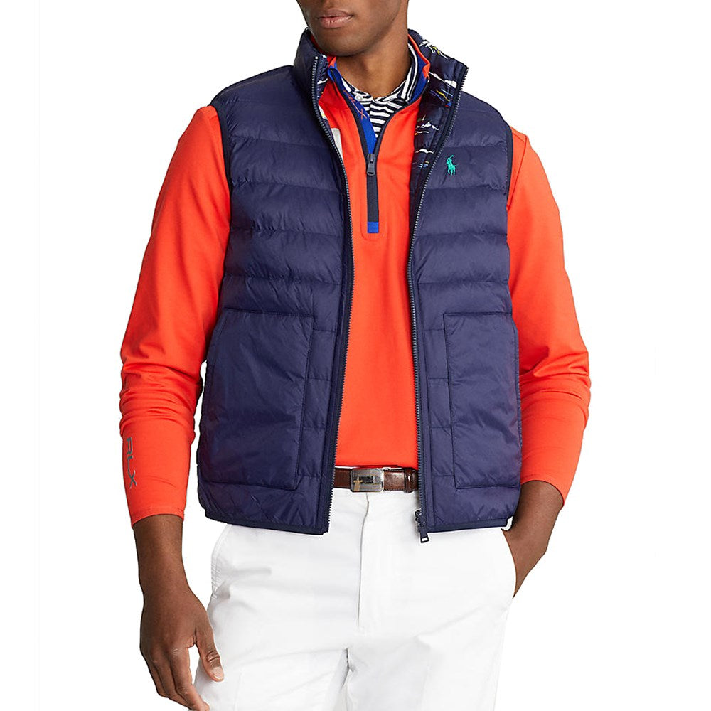 Polo Golf Size Small Reversible Puffer Down Vest orders Blue Full Zip