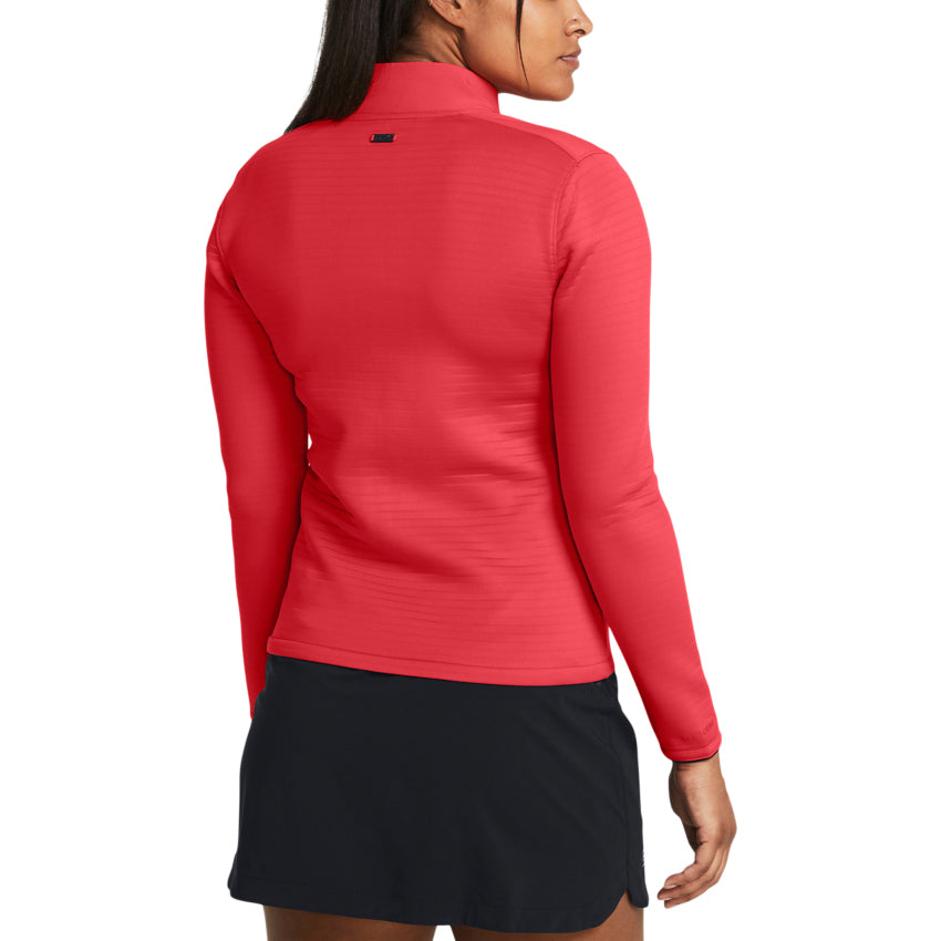 Under Armour Women's Storm Daytona Golf Full Zip - Red Solstice / Metallic Silver