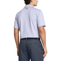 Under Armour Playoff 3.0 Coral Jaquard Golf Polo Shirt - Celeste / Starlight