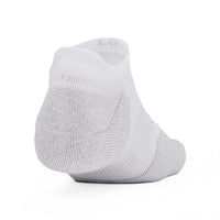 Under Armour Elevated Performance No Show 2pk Golf Socks - White/Castlerock