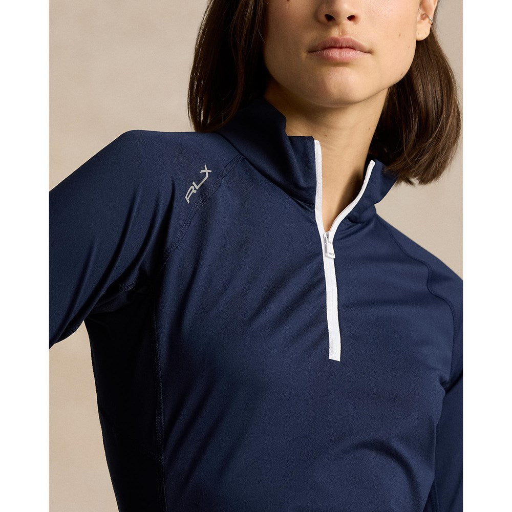 RLX Ralph Lauren Women's Performance Quarter-Zip Golf Pullover - French Navy