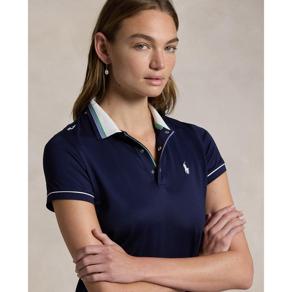 RLX Ralph Lauren Women's Tour Pique Polo Golf Shirt - Refined Navy