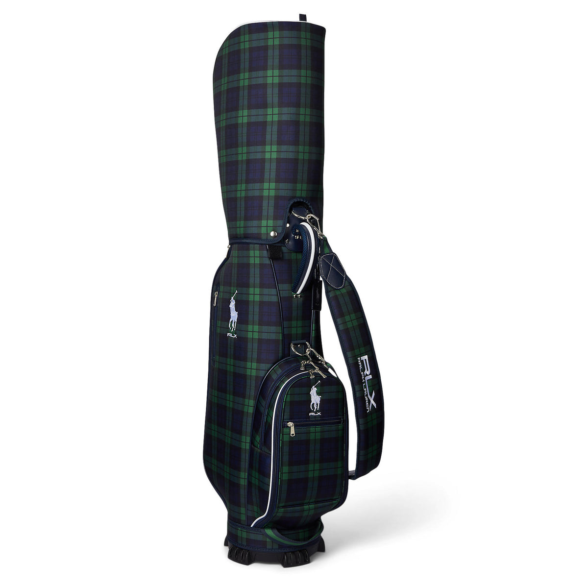 RLX Ralph Lauren Women's Pony Cart Golf Bag - Black Plaid