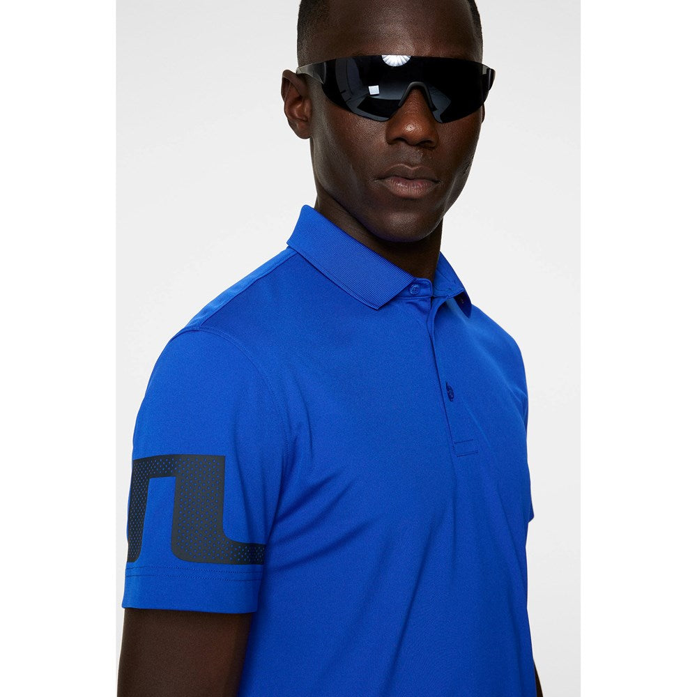 J.Lindeberg Heath Regular Fit Golf Polo Shirt - Club Blue