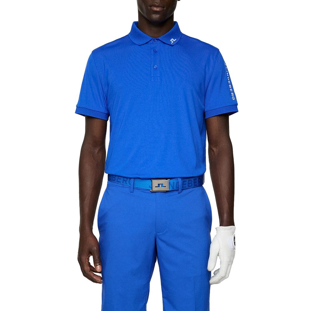 J.Lindeberg Tour Tech Reg Fit Golf Polo Shirt - Club Blue