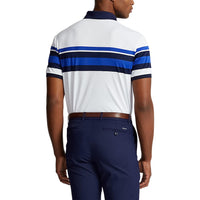 RLX Ralph Lauren Performance Pique Golf Shirt - Pure White Multi