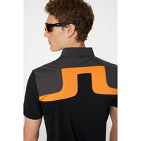 J.Lindeberg Jeff Reg Fit Golf Polo Shirt - Asphalt