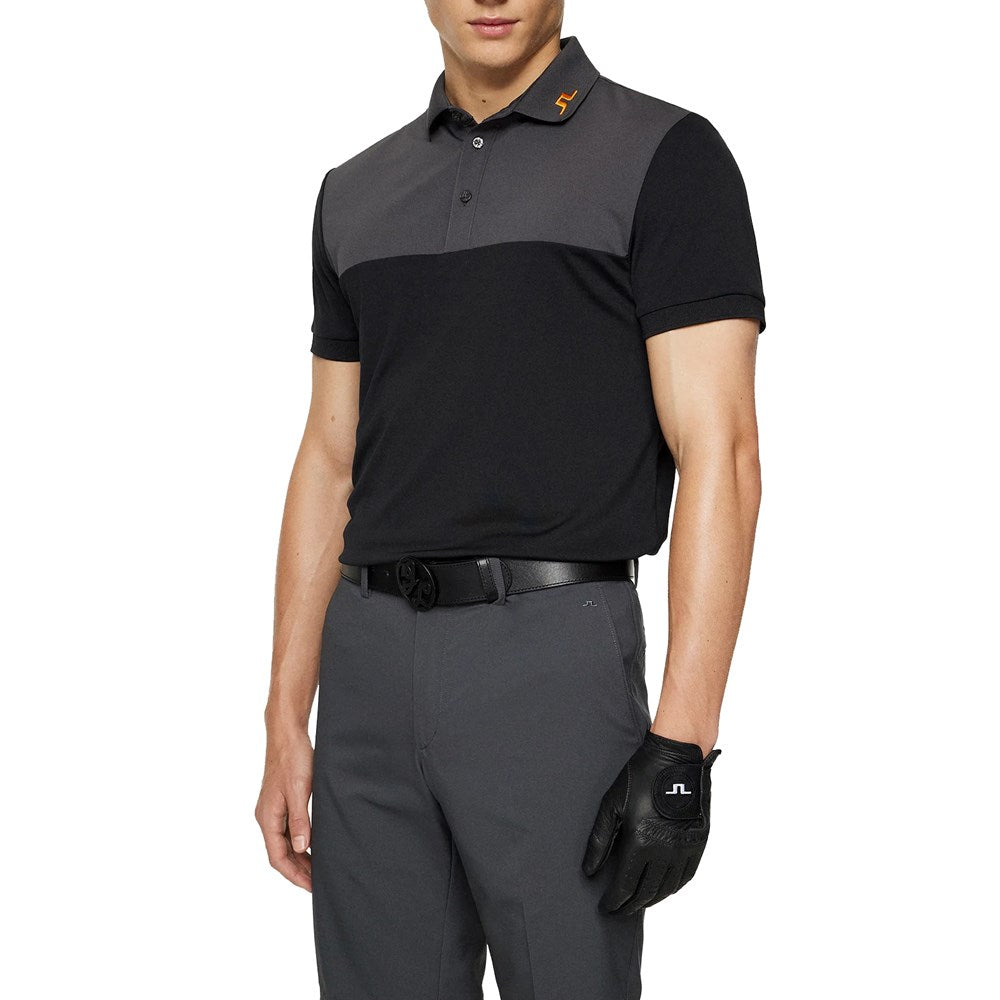 J.Lindeberg Jeff Reg Fit Golf Polo Shirt - Asphalt