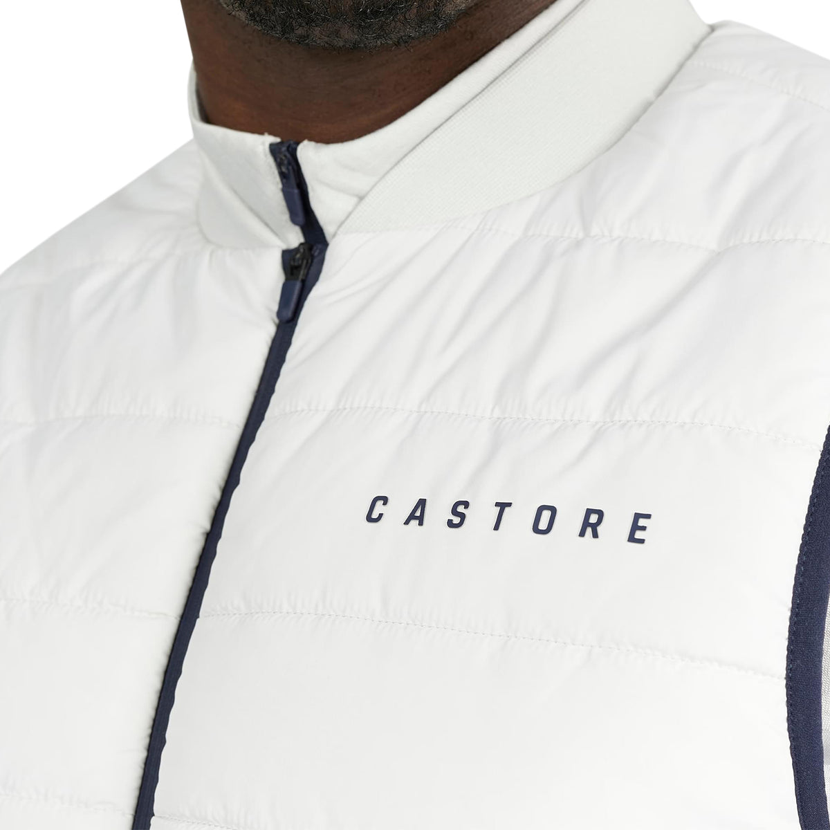 Castore Quilted Golf Gilet - Stone Grey