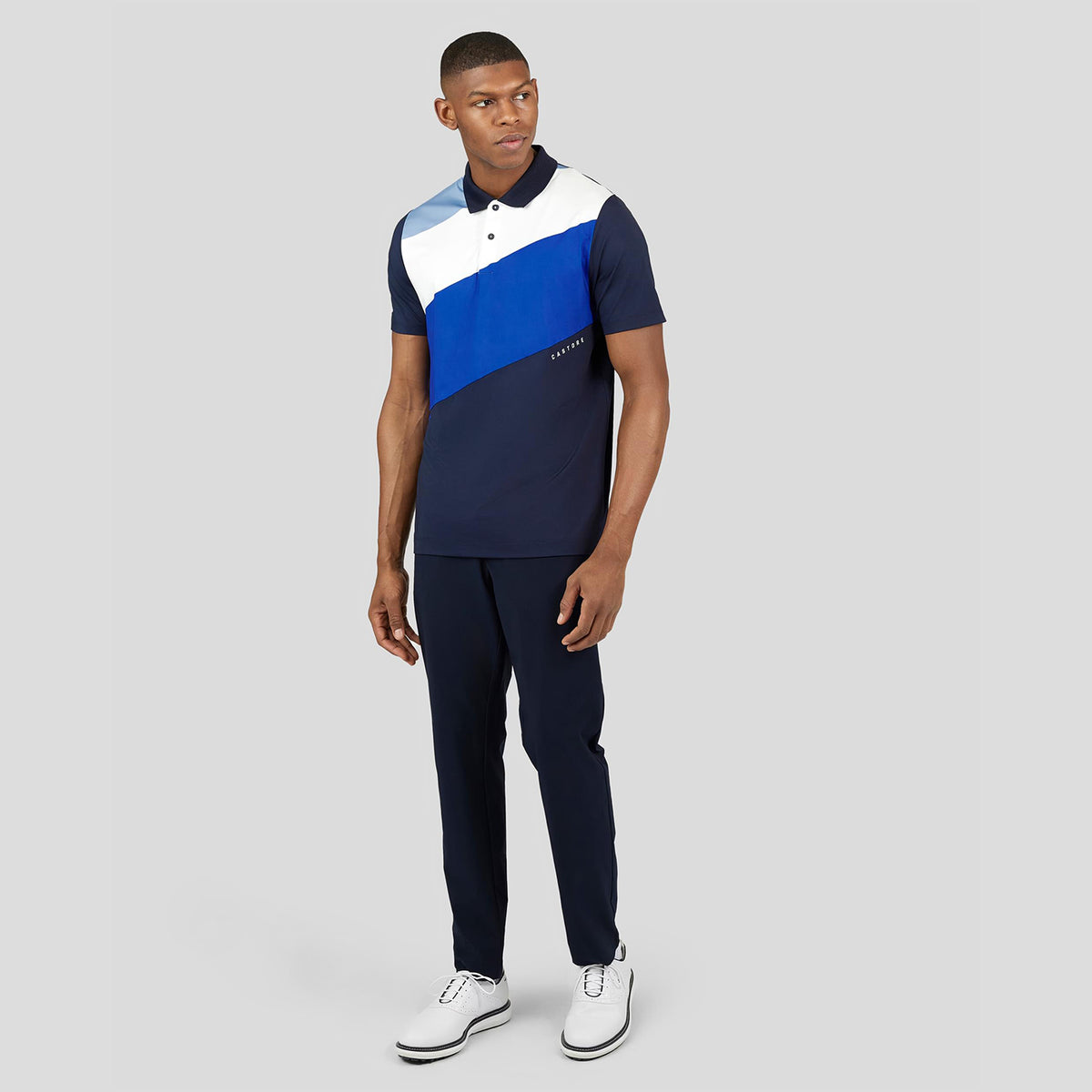 Castore Colourblock Golf Polo Shirt - Midnight Navy