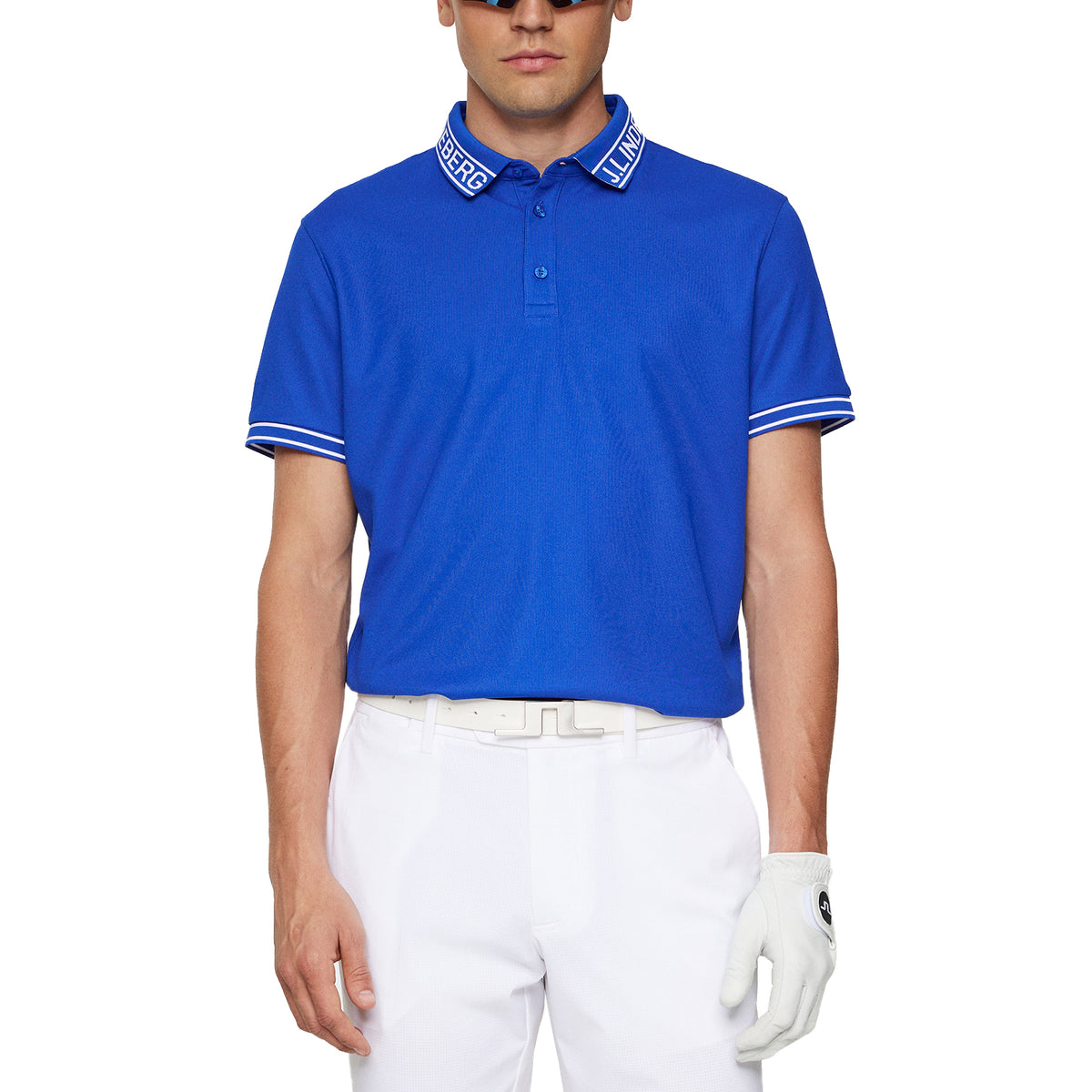 J.Lindeberg Austin Regular Fit Golf Polo Shirt - Club Blue