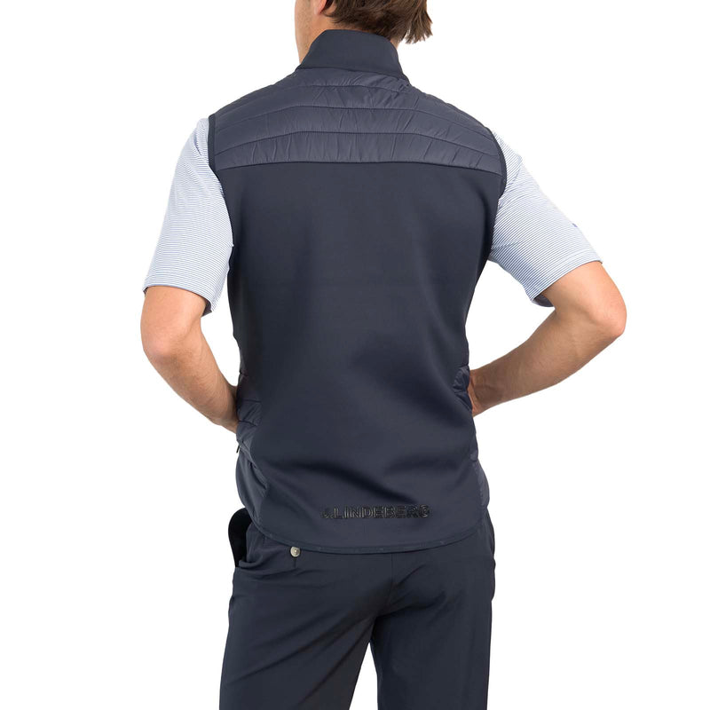 J.Lindeberg Holden Quilt Hybrid Golf Vest - JL Navy