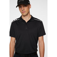 J.Lindeberg Lionel Regular Fit Golf Polo Shirt - Black