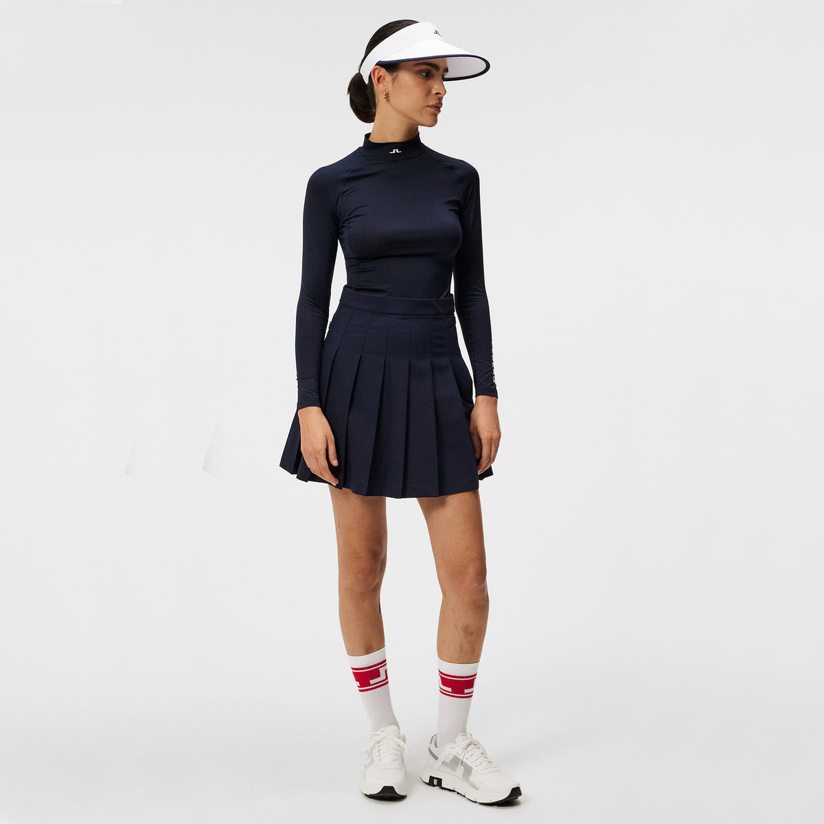 J.Lindeberg Women's Adina Golf Skirt - JL Navy