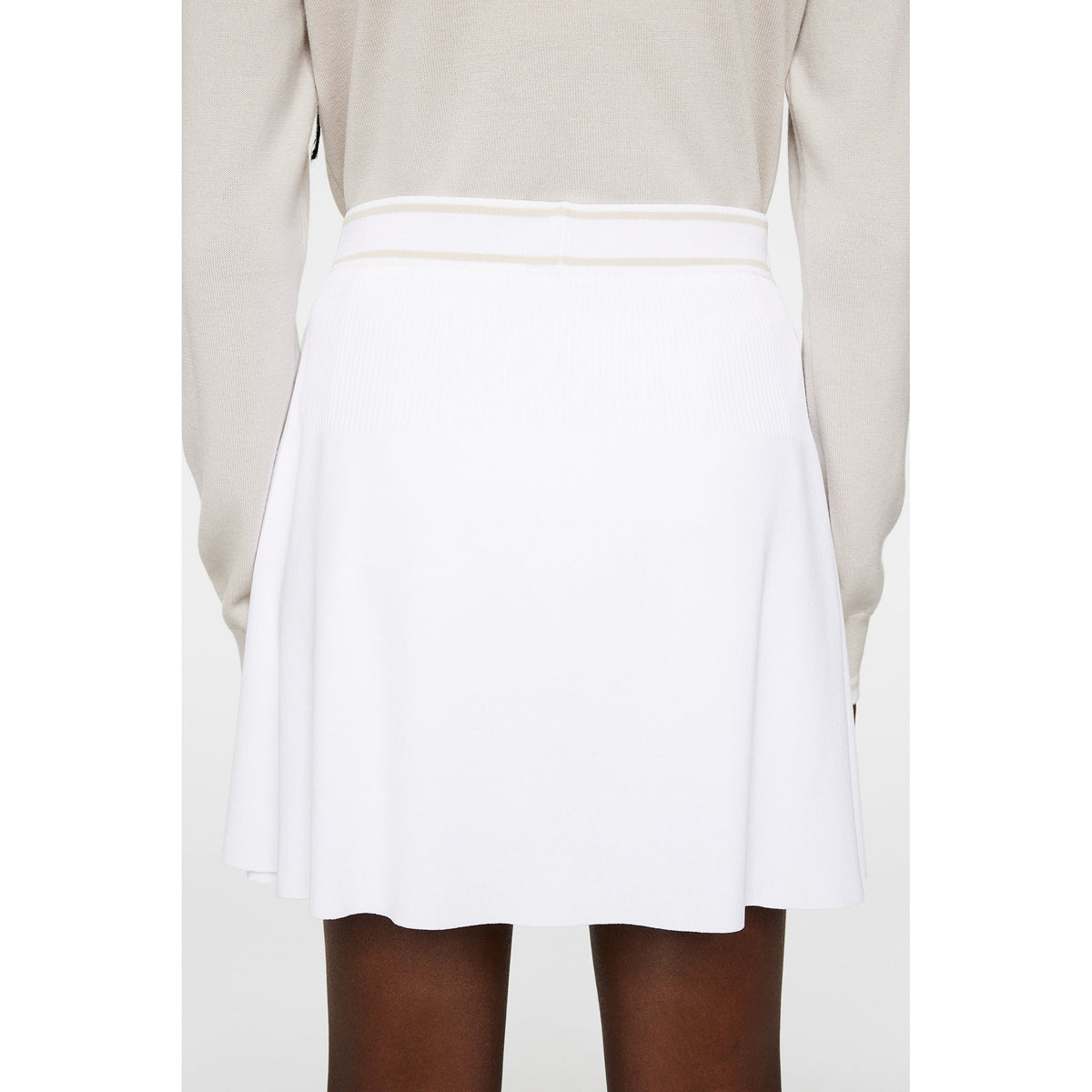 J.Lindeberg Women's Emma Knitted Golf Skirt - White