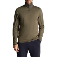 Lyle & Scott Tonal Eagle Tech 1/4 Zip Midlayer - Cactus Green