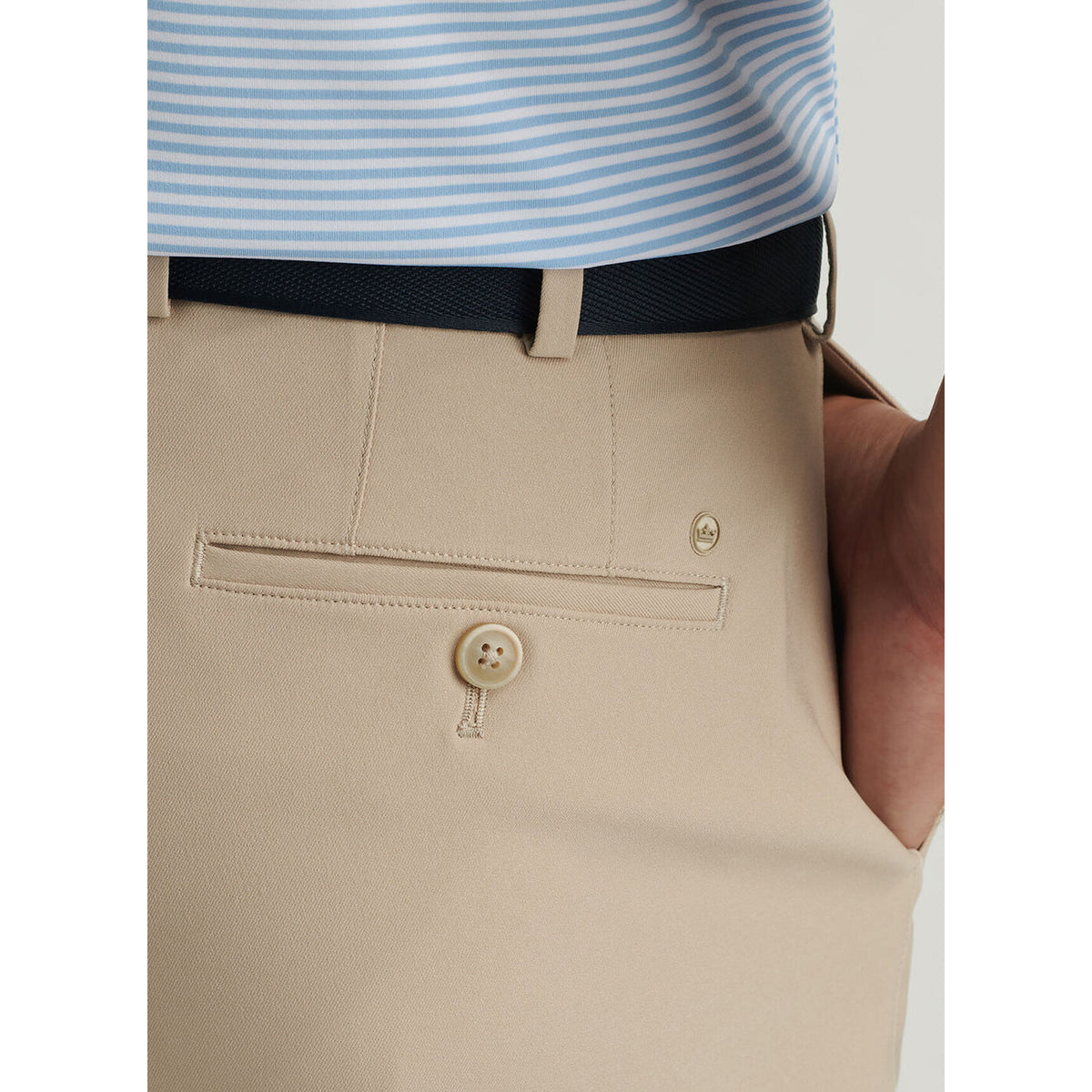 Peter Millar Salem Performance Golf Shorts - Khaki