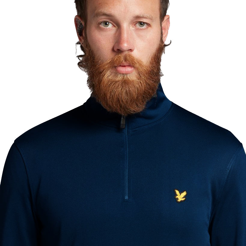 Lyle & Scott Golf Stretch Midlayer - Navy