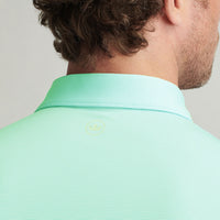 Peter Millar Jubilee Performance Jersey Polo Golf Shirt - Pear Tart