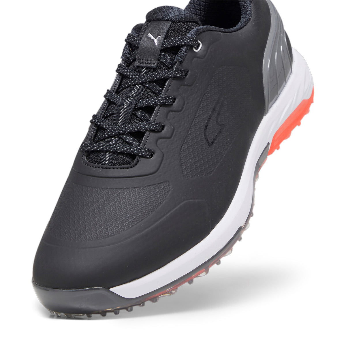 Puma Alphacat Nitro Golf Shoes - Puma Black/Quiet Shade/Red Blast