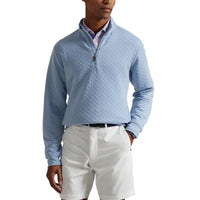 RLX Ralph Lauren Classic Fit Quilted Double-Knit Golf Pullover - Estate Blue