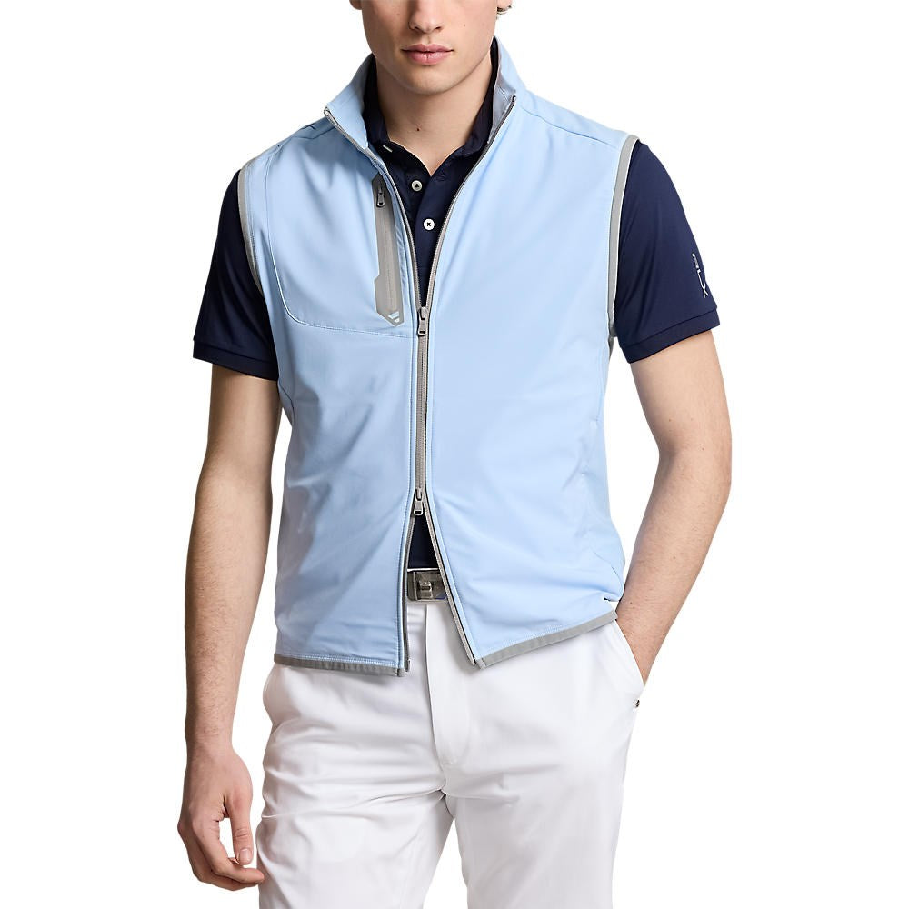 RLX Ralph Lauren Panelled Stretch Terry Vest  - Office Blue