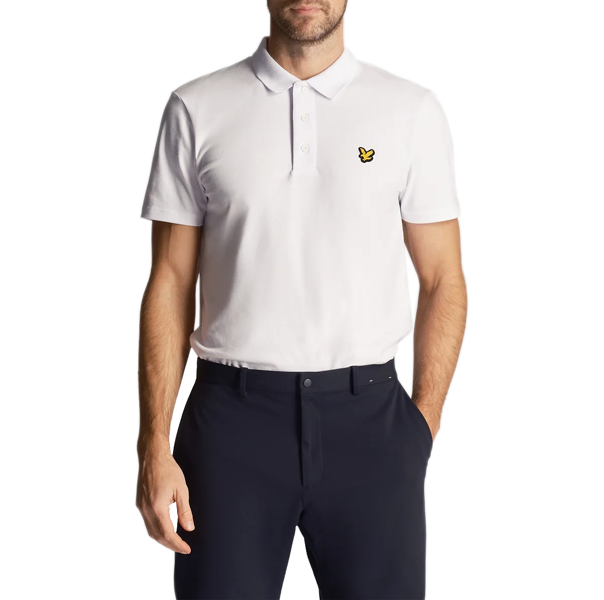 Lyle & Scott Golf Tech Polo Shirt - White