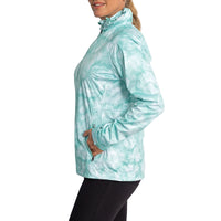 Sunderland Women's Aurora Whisperdry Lightweight Waterproof Golf Jacket - Mint Mist Print