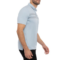 Travis Mathew San Pedro Golf Polo Shirt - Ash Blue