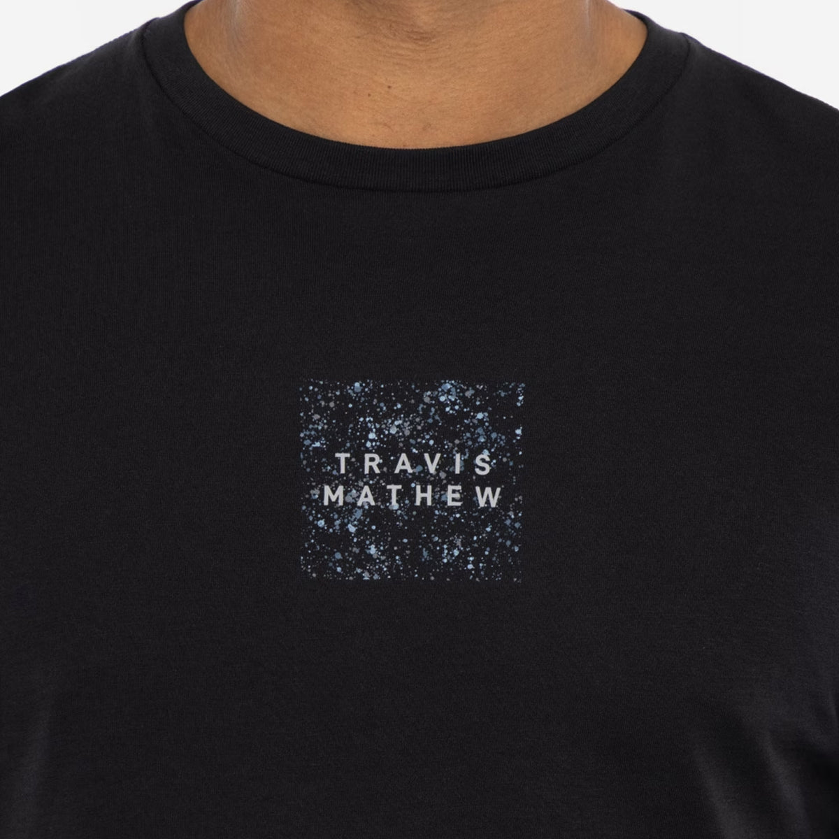 Travis Mathew Splatter Print Golf Tee - Black