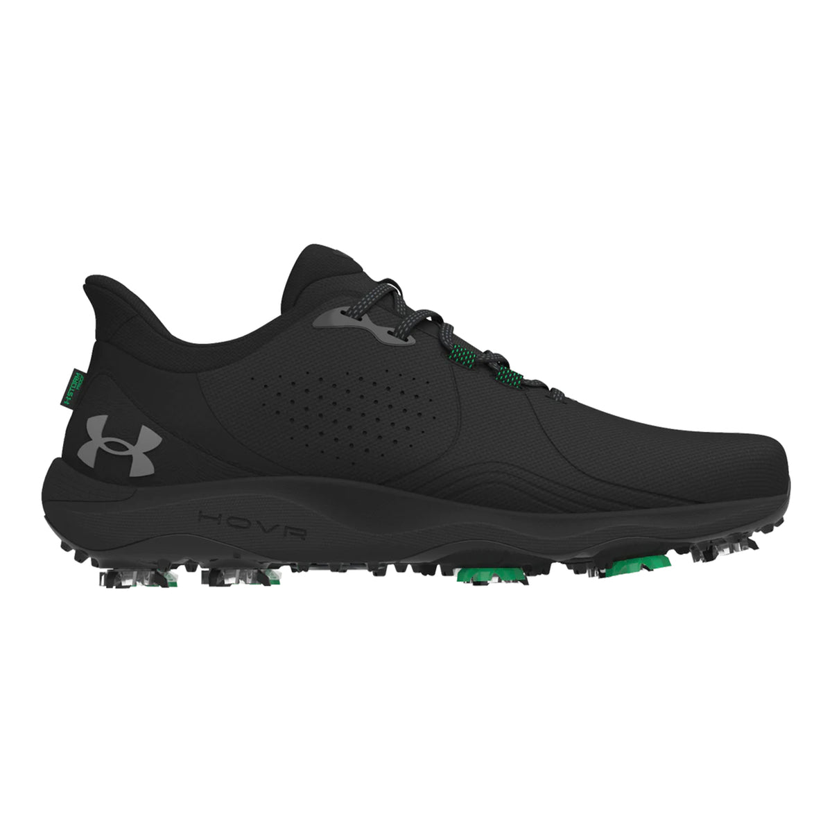 Under Armour Drive Pro Wide Golf Shoes - Black / Metallic Gun Metal