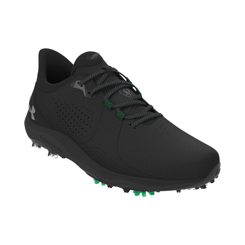 Under Armour Drive Pro Wide Golf Shoes - Black / Metallic Gun Metal