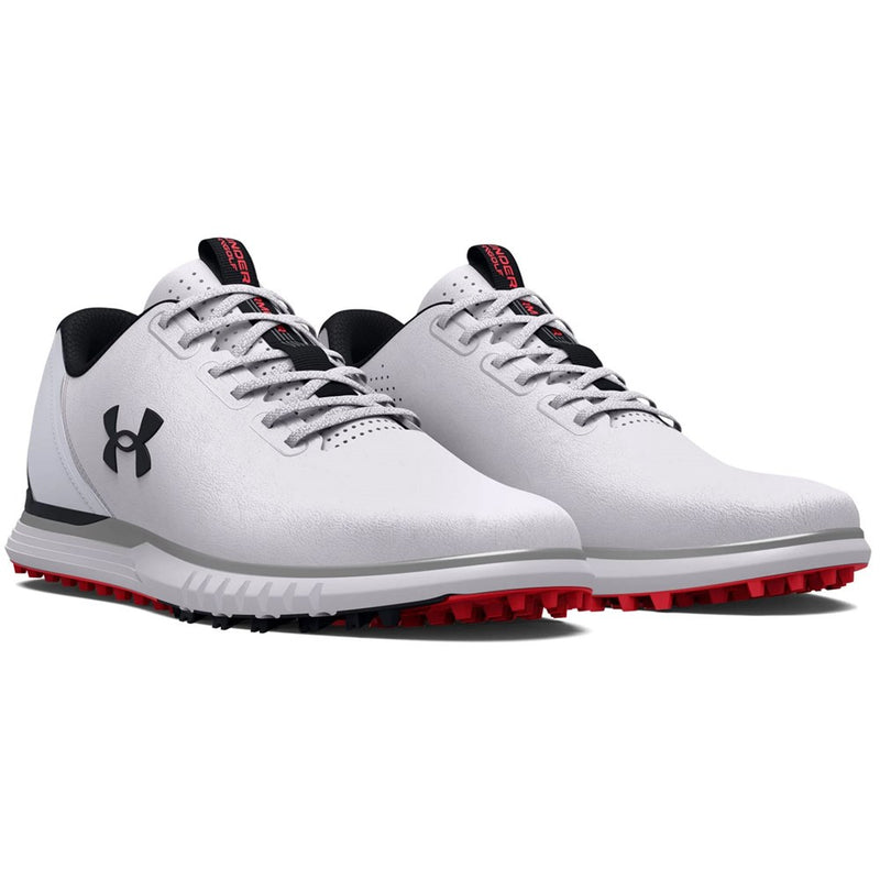 Under Armour Medal 2 Wide Spikeless Golf Shoes - White/Mod Gray/Black