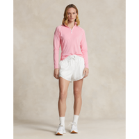 RLX Ralph Lauren Women's Jersey UV Quarter Zip Golf Pullover - Course Pink/Ceramic White