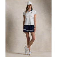 RLX Ralph Lauren Women's Tour Pique Polo Golf Shirt - Ceramic White