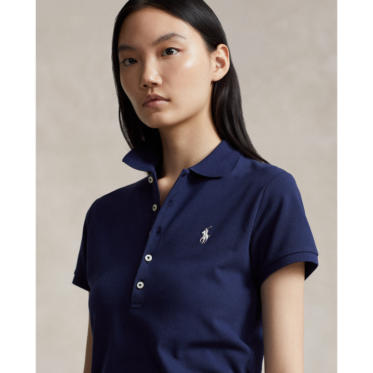 Polo Performance Ralph Lauren Women's Cotton Tailored Fit Polo Shirt - French Navy