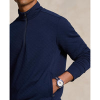 RLX Ralph Lauren Classic Fit Quilted Double-Knit Golf Pullover - Refined Navy