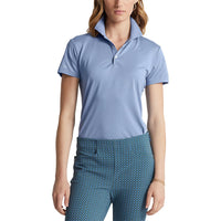 RLX Ralph Lauren Women's Tour Performance Golf Shirt - Channel Blue