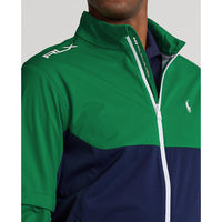 RLX Ralph Lauren Stratus Packable Full Zip Golf Jacket - French Navy/Cruise Green