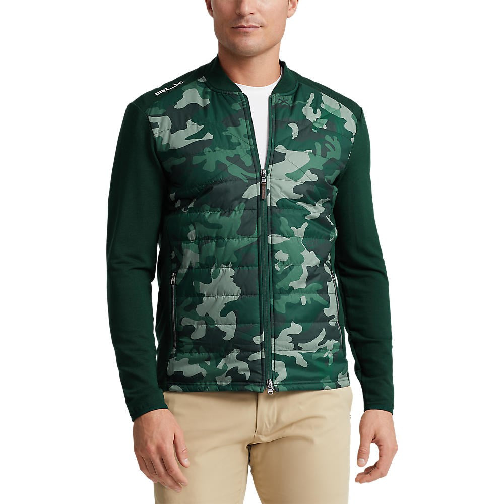 RLX Ralph Lauren Cool Wool Full Zip Jacket - Hunt Club Green Camo