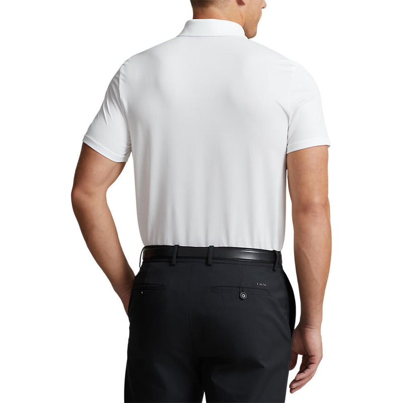 RLX Ralph Lauren Tour Pique Polo Golf Shirt - Pure White