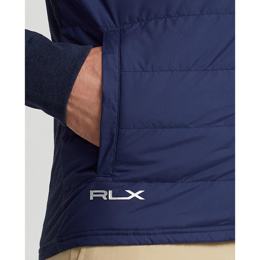 RLX Ralph Lauren Full Zip Fine Gauge Terry Jacket - Medieval Blue Heather