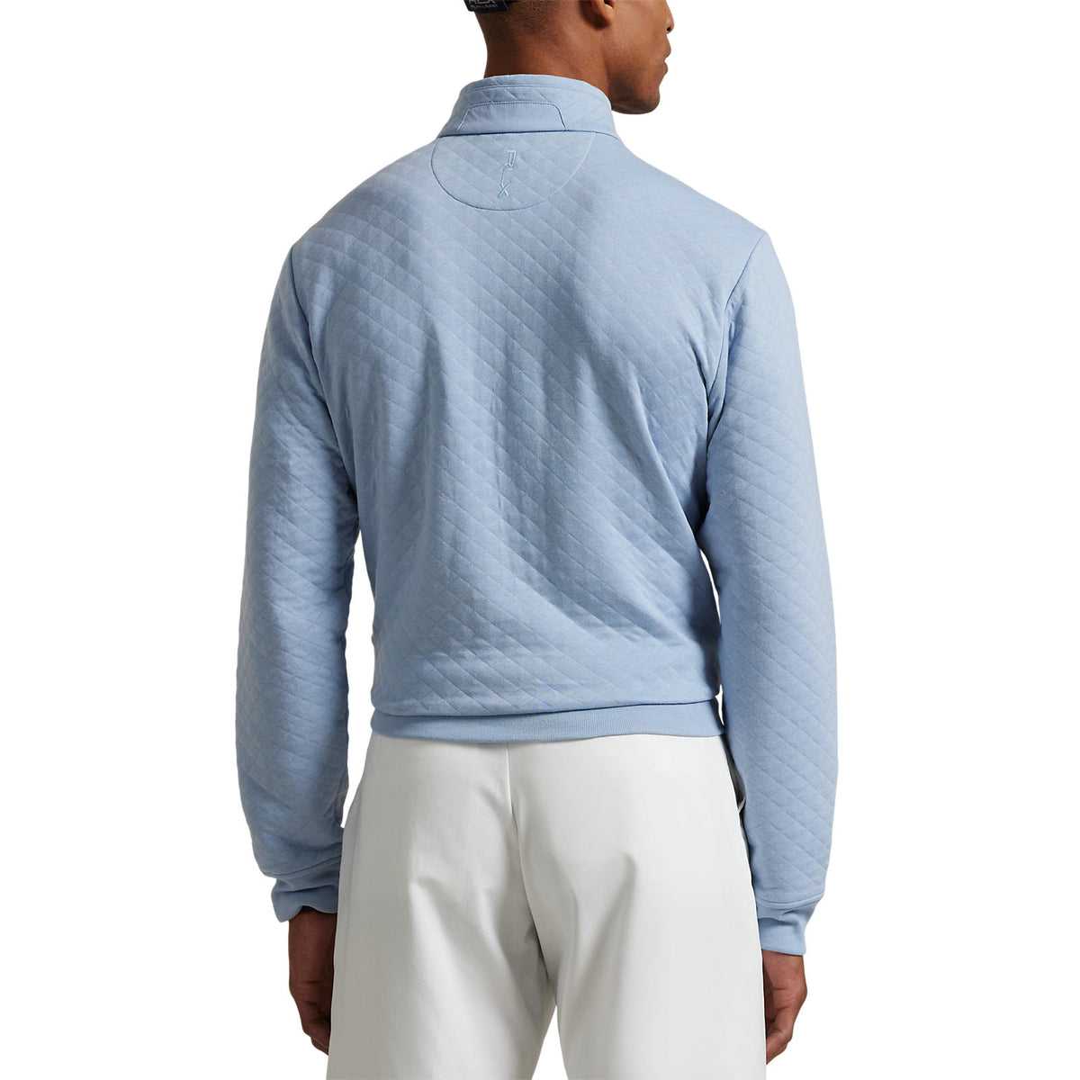 RLX Ralph Lauren Classic Fit Quilted Double-Knit Golf Pullover - Estate Blue