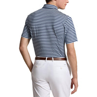 RLX Ralph Lauren Stripe Lightweight Airflow Golf Polo Shirt - Estate Blue Multi