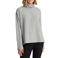 RLX Ralph Lauren Women's Performance Cotton Blend Turtleneck - Heather Grey