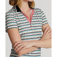 RLX Ralph Lauren Women's Printed Airflow Golf Polo Shirt - Active Scallops