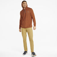 Puma Cloudspun Progress Golf Hoodie - Warm Chestnut