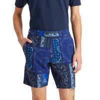 G/Fore Bandana Print Maverick 4-Way Stretch Golf Shorts - Twilight