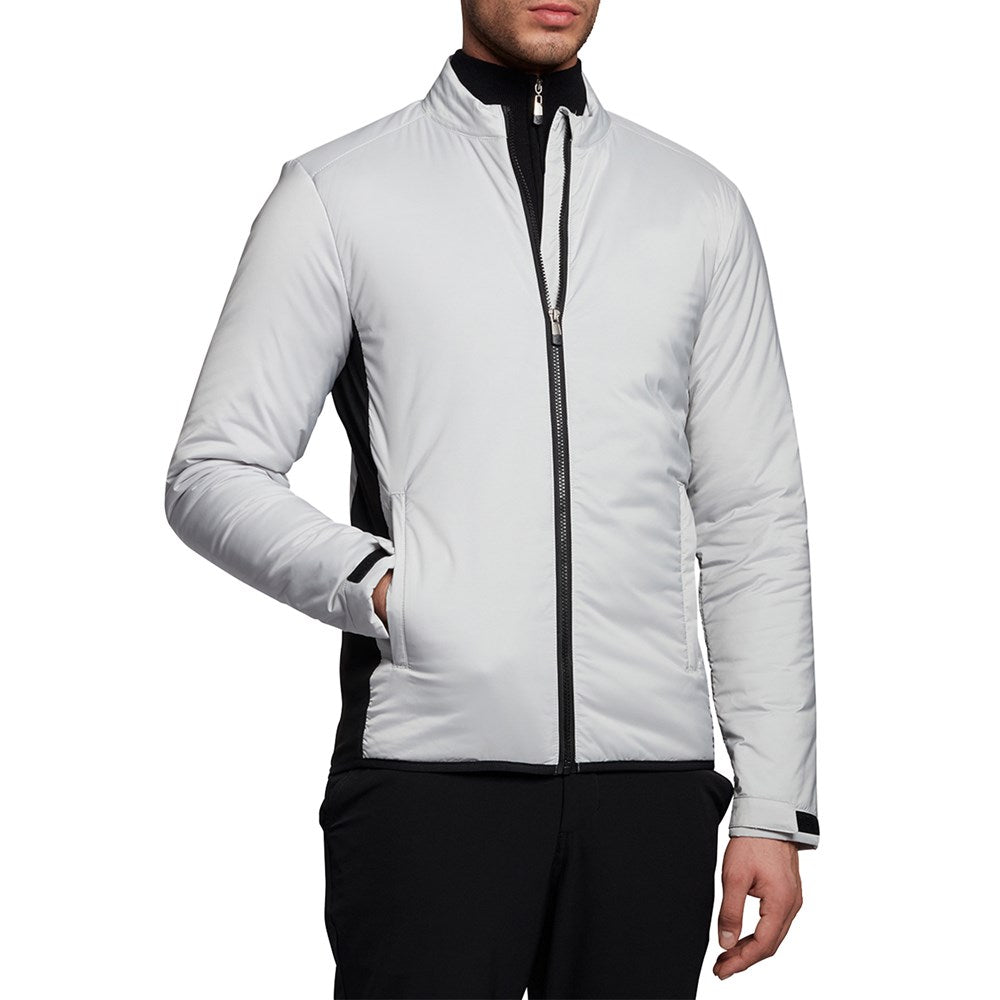 Lyle & Scott Tonal Eagle Golf Primaloft Water Resistant Jacket - Pebble