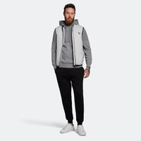 Lyle & Scott Seed Stitch Knitted Hoodie - Mid Grey Marl